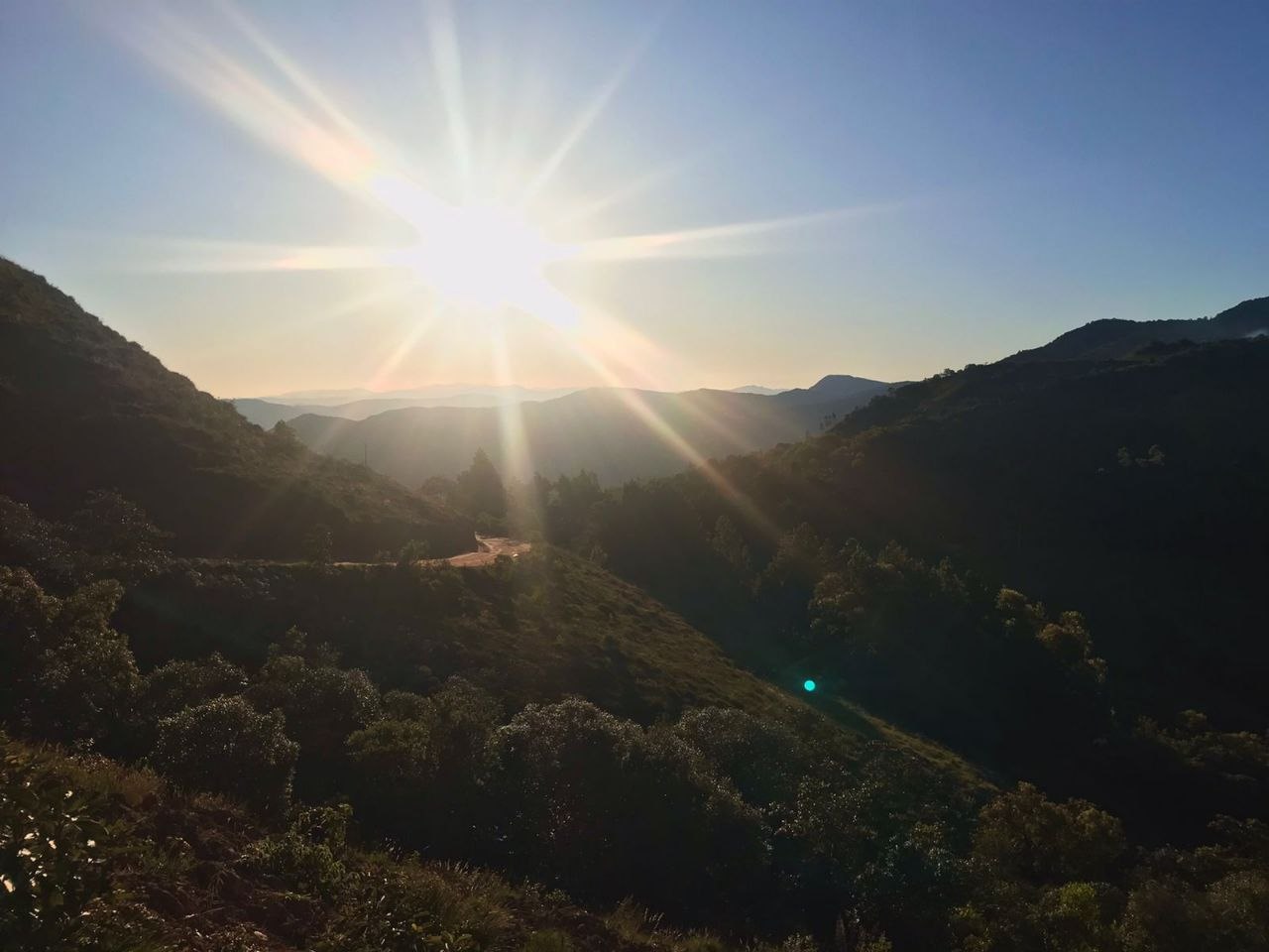 Samaipata valley at sunset